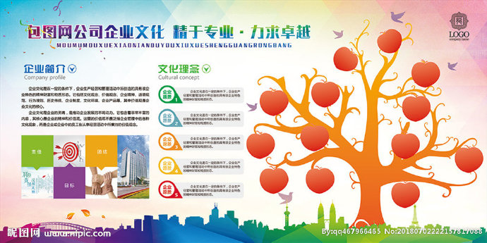 G树形企业文化墙