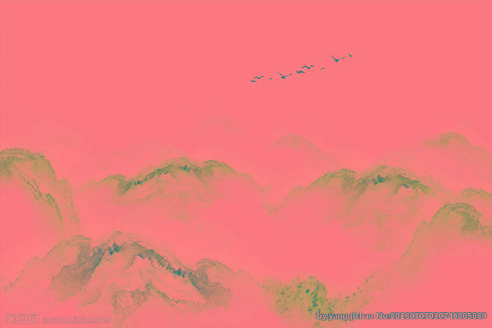 G水墨山水画背景