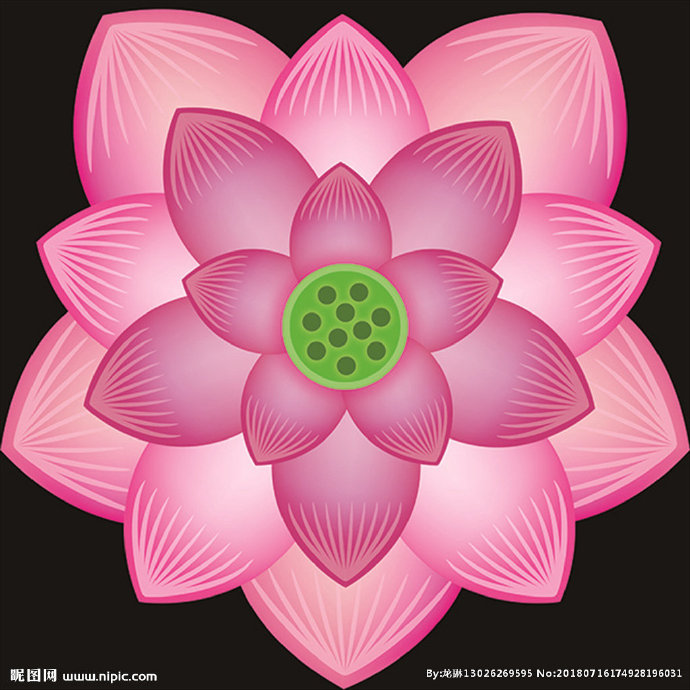 G荷花背景墙莲花