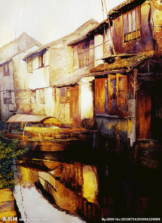 G古镇油画作品背
