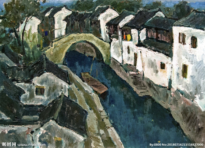 G江南黎明油画背