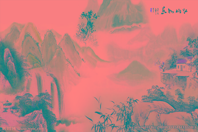 G江山如意背景墙