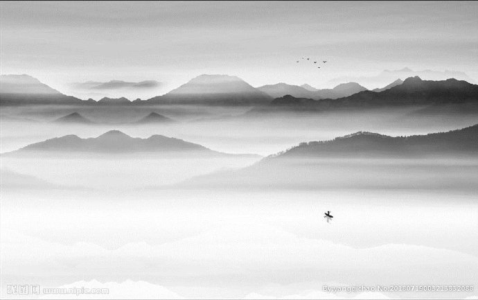 G水墨山水背景墙