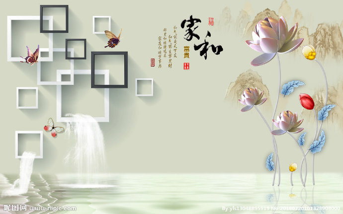 G现代简约背景墙