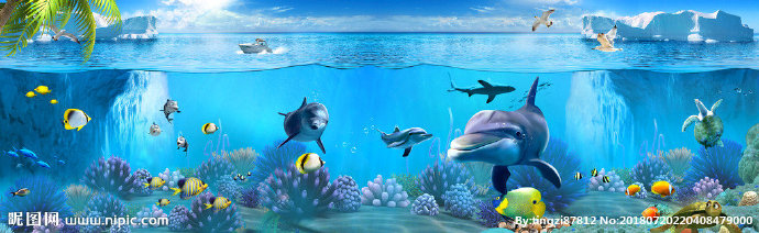 G海底世界背景墙