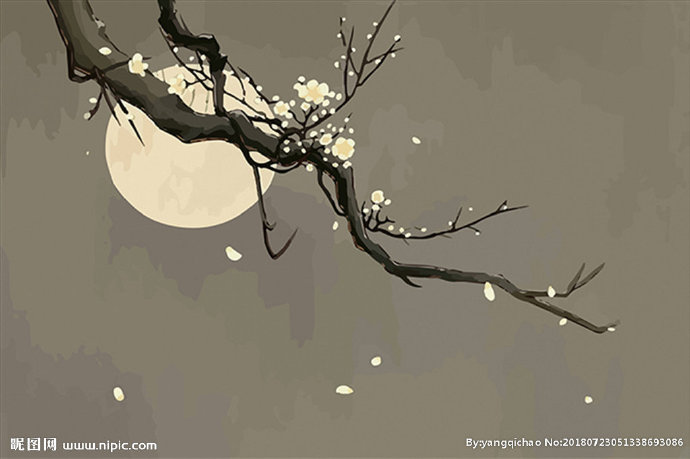 G中式花鸟背景墙