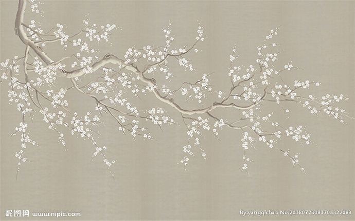 G中式花鸟背景墙