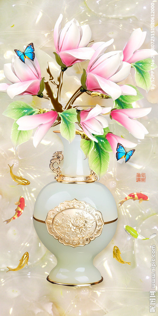 G水晶花瓶玉雕玄