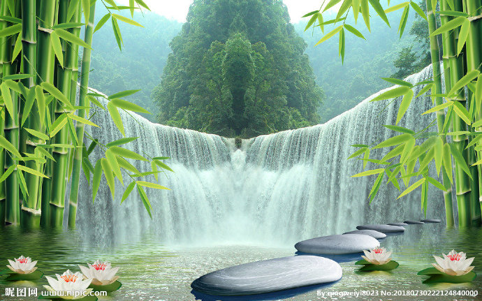 G竹林山水电视装