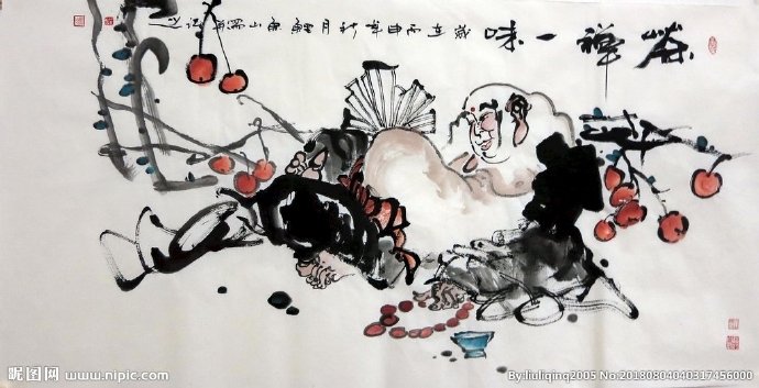 G水墨画背景墙背