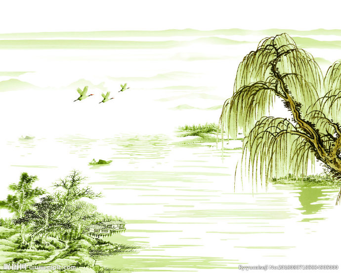 G山水背景墙背景