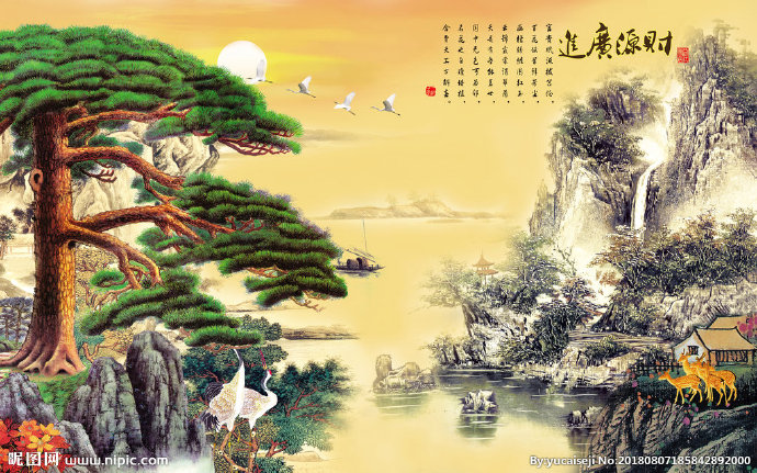 G新中式背景墙 