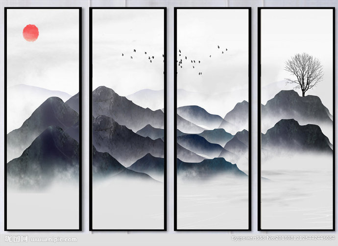 G新中式水墨山水