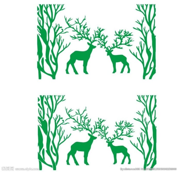 G北欧麋鹿 矢量