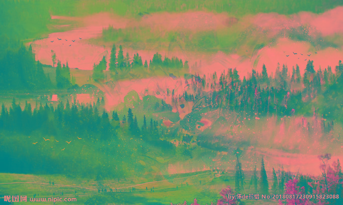 G新中式水墨山水