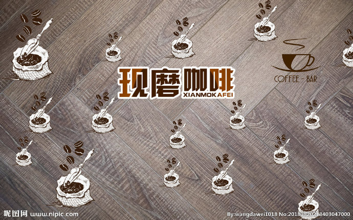 G咖啡背景墙背景