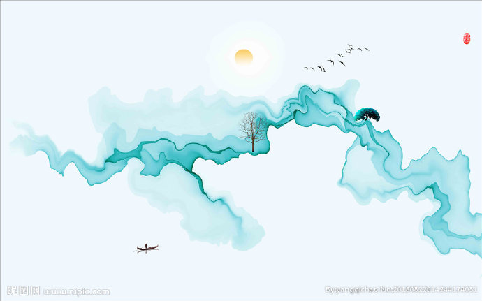 G意境水墨画背景