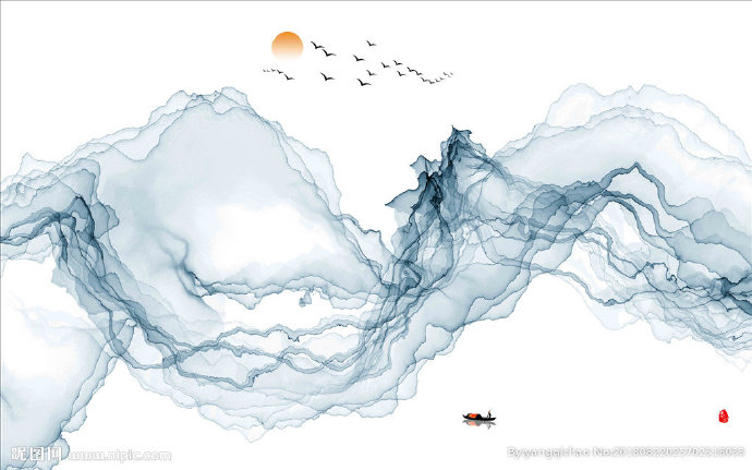 G意境水墨画背景