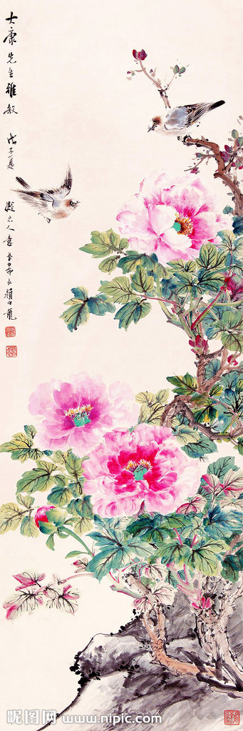 G中式花卉 装饰