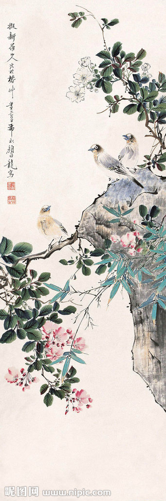 G中式花卉 装饰