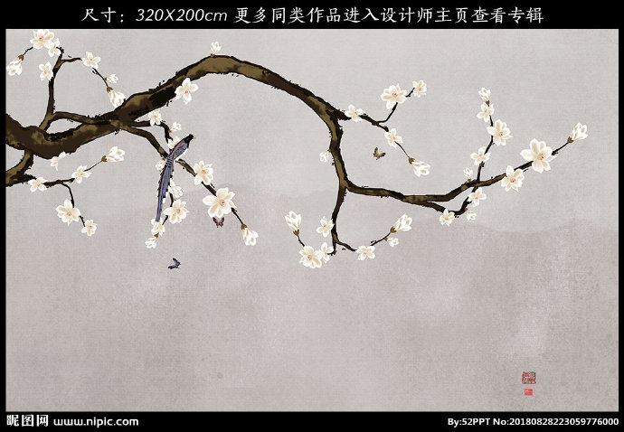 G手绘工笔花鸟新
