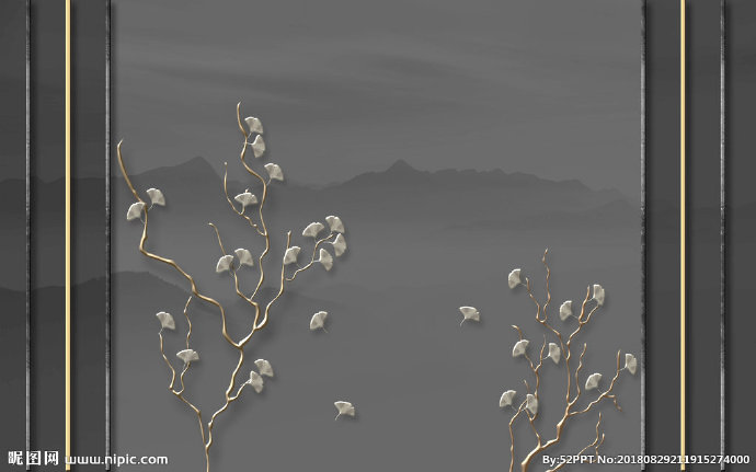 G金属铁艺树枝新