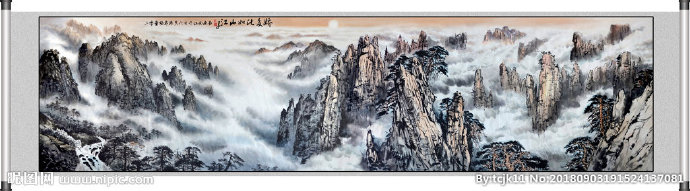 G风景图　水墨山