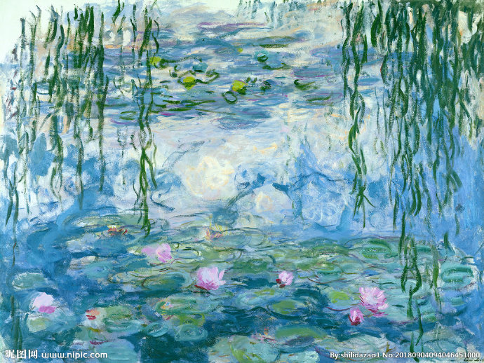 G油画 睡莲 玉