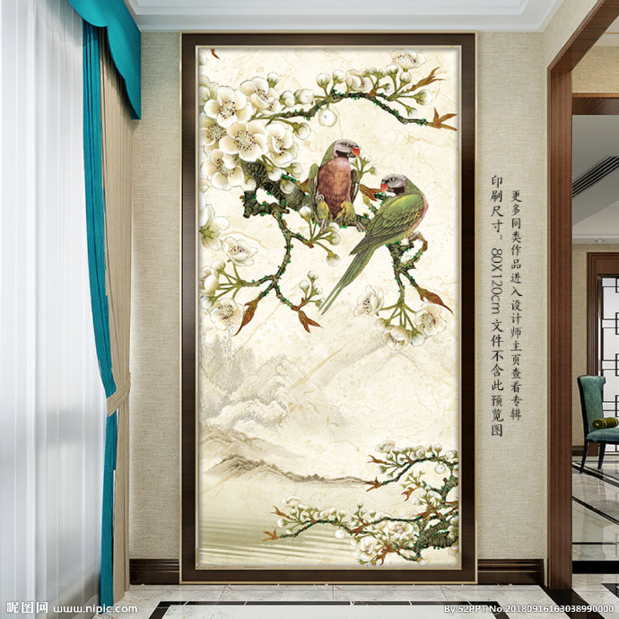 G中式古典花鸟玄