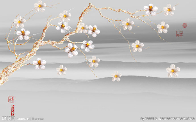 G珠宝花鸟手绘花