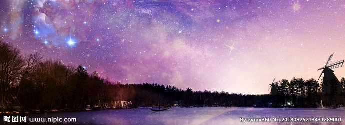 G唯美星空背景背