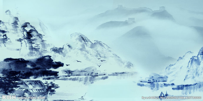 G水墨背景背景墙