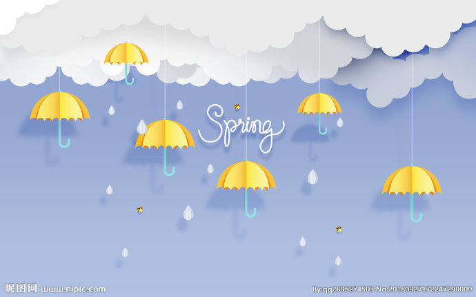 G卡通雨伞立体剪