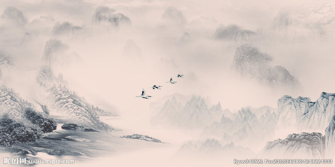 G水墨背景背景墙