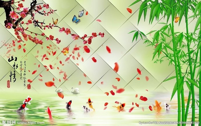 G山水情新中式花