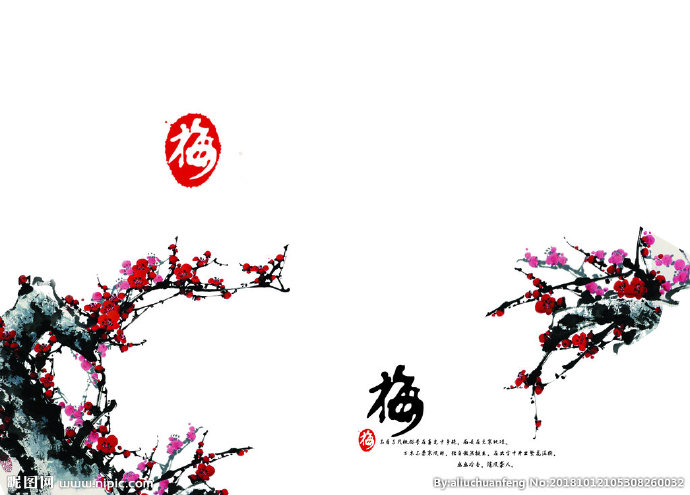 G梅花背景墙梅花