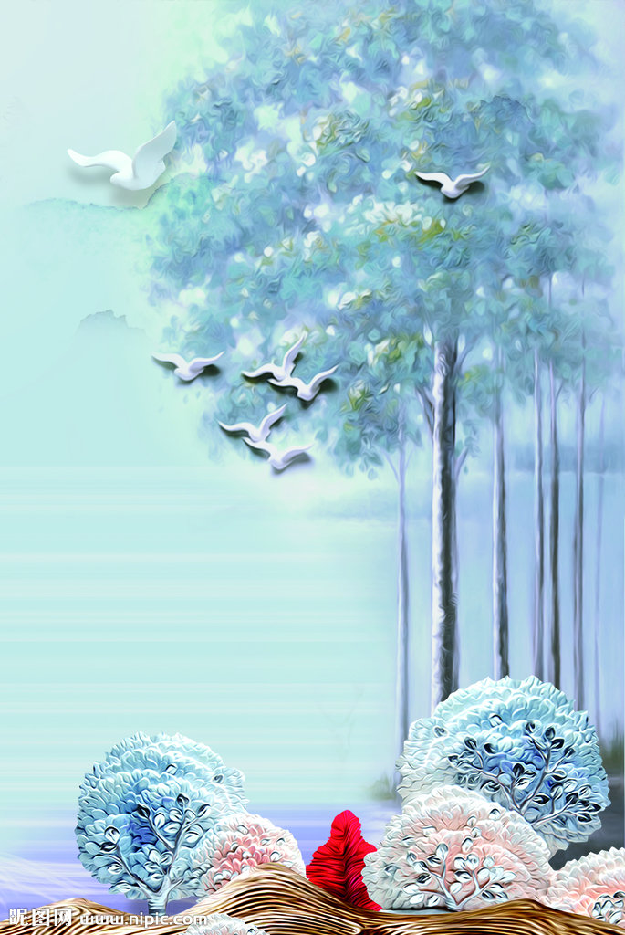 G麋鹿背景墙麋鹿
