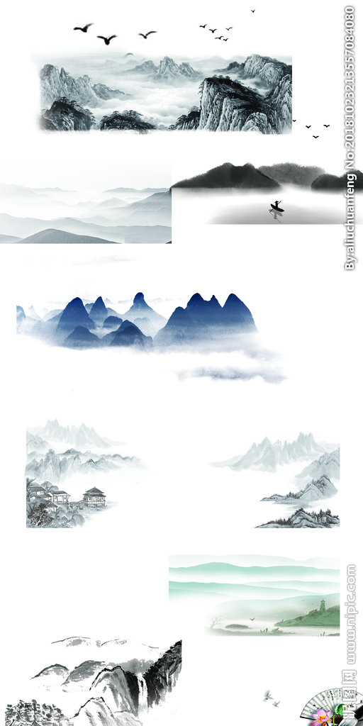 G远山背景墙远山