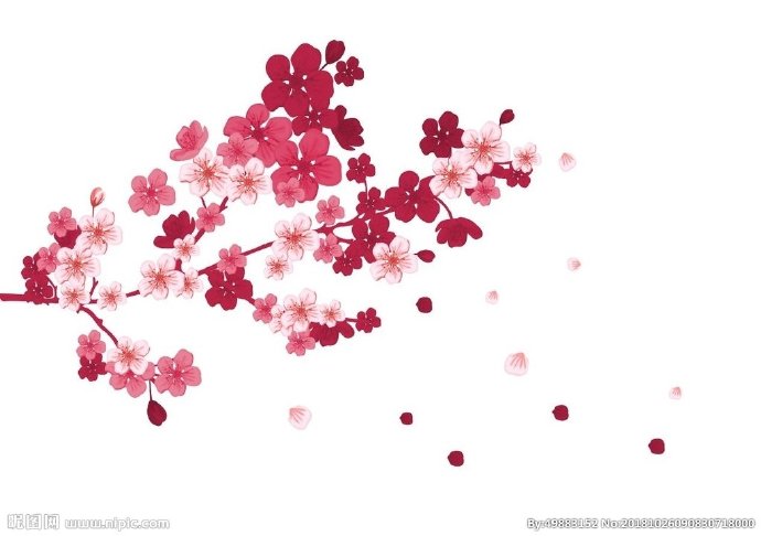 G梅花背景墙梅花