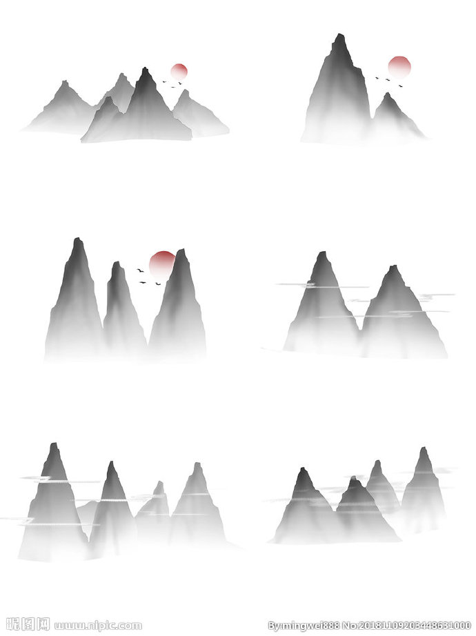 G山脉背景墙山脉