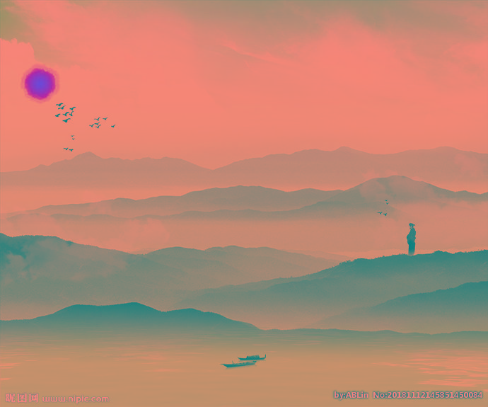 G新中式山水画背