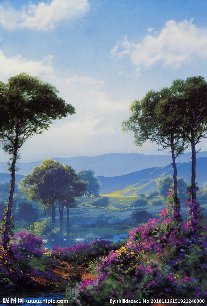G背景墙画 客厅