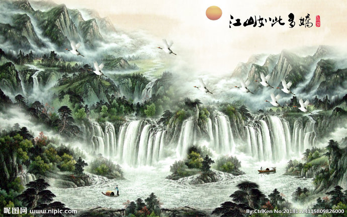 G山水画   背