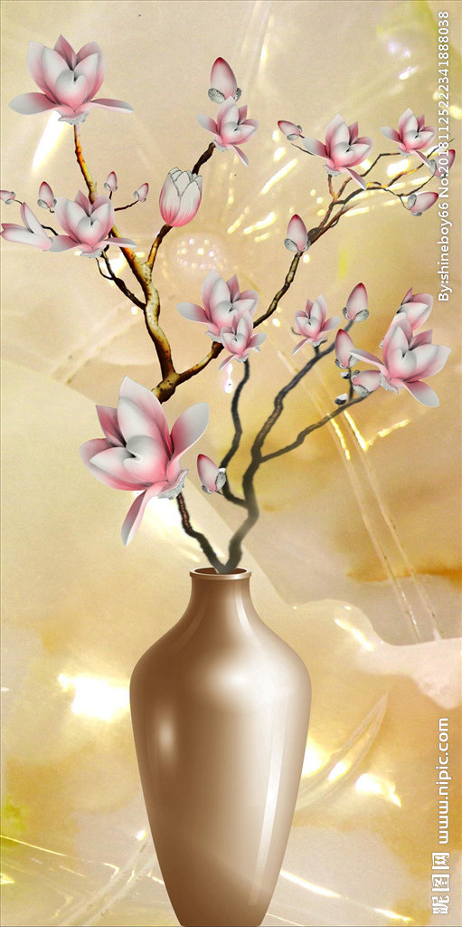 G吉祥平安玉兰花