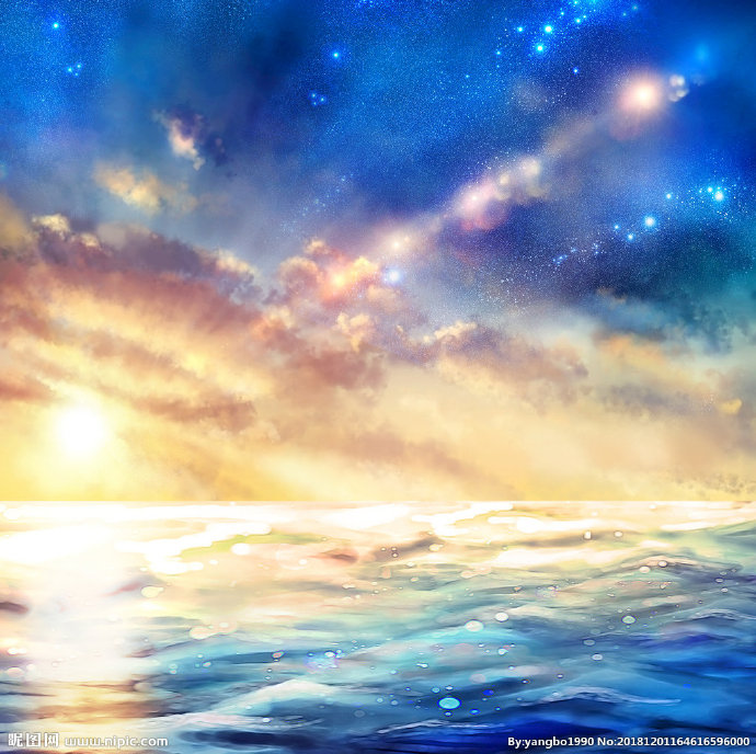 G蓝色星空背景墙