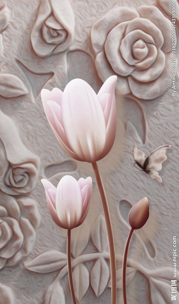 G高端简约立体花