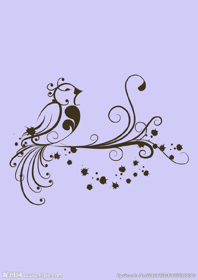 G矢量花鸟素材背