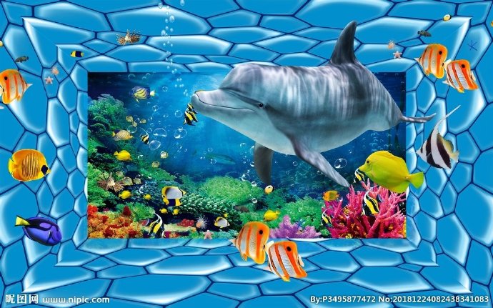 G海底世界背景墙