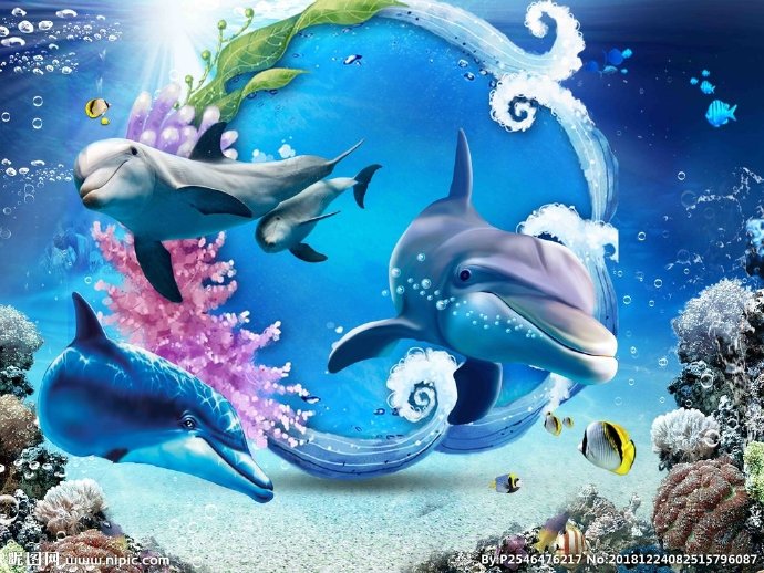 G海底世界背景墙