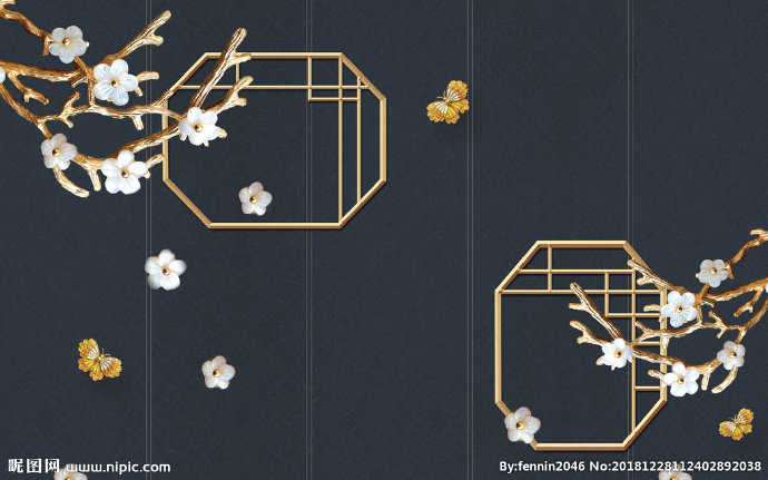 G植物花鸟中国风